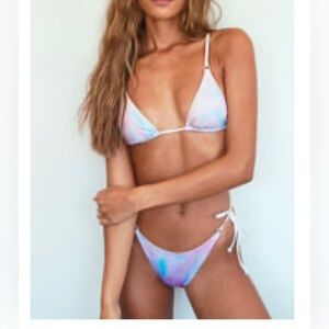 Pacsun LA Hearts Tie Dye Bikini